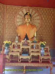 The statue of Buddha inside the Pagoda